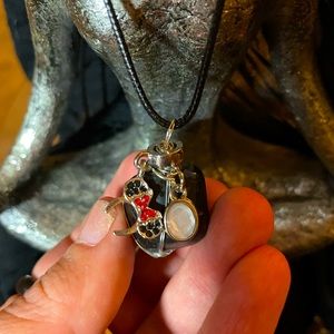 Hand wrapped Crystal Necklace with Disney Theme NWOT